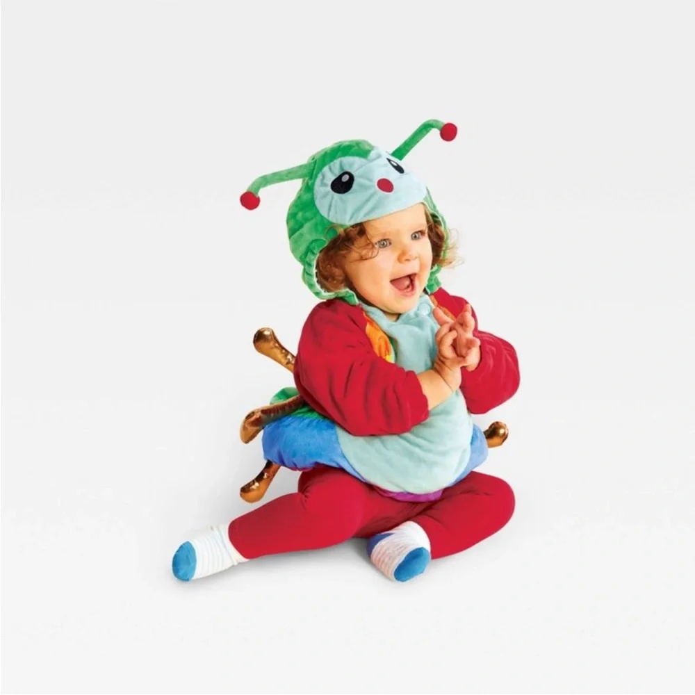 NWT Size 0-6 months Hyde and EEK Caterpillar Pull over top